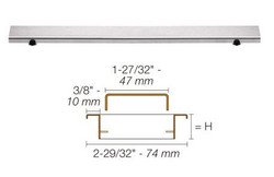 Schluter Kerdi Line Grate Assembly Solid Brushed Stainless Steel